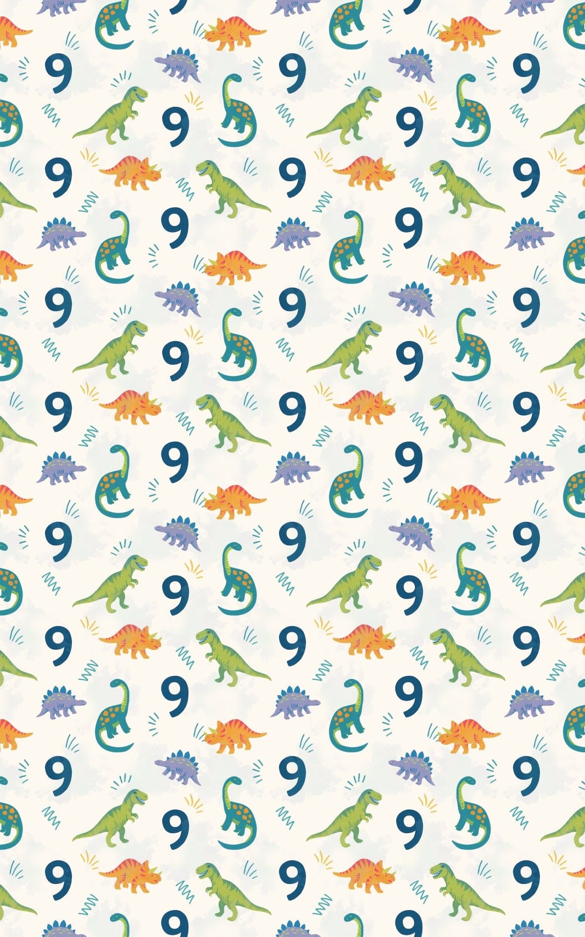 Jurassic Nine - London Penny Gift Wrap