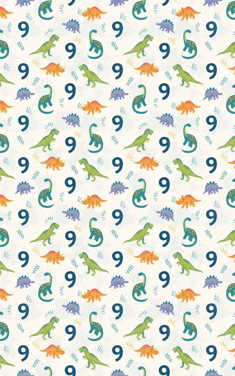 Jurassic Nine - London Penny Gift Wrap