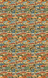 Alabama Postcard Memories - London Penny Gift Wrap