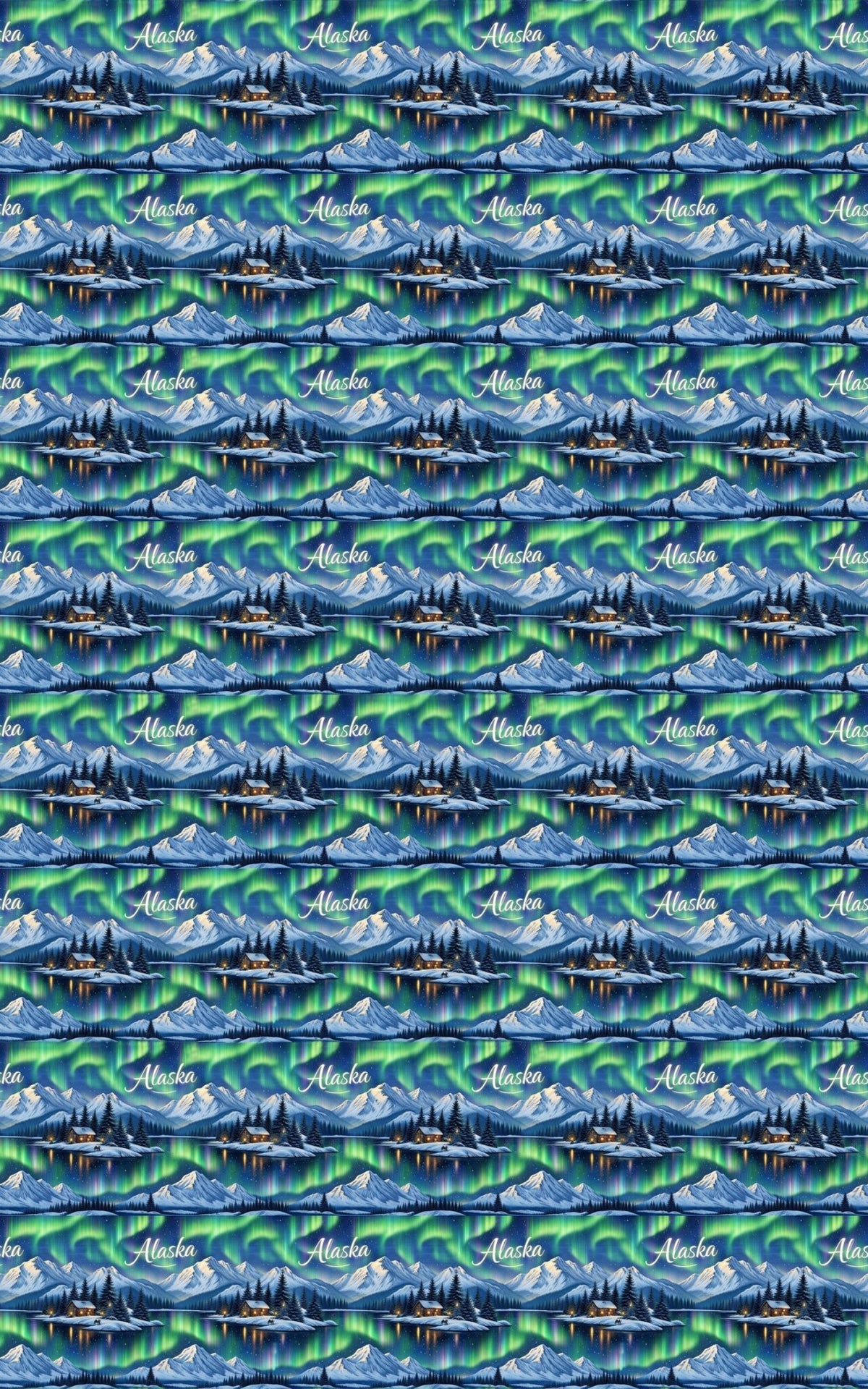 Alaska Northern Lights - London Penny Gift Wrap