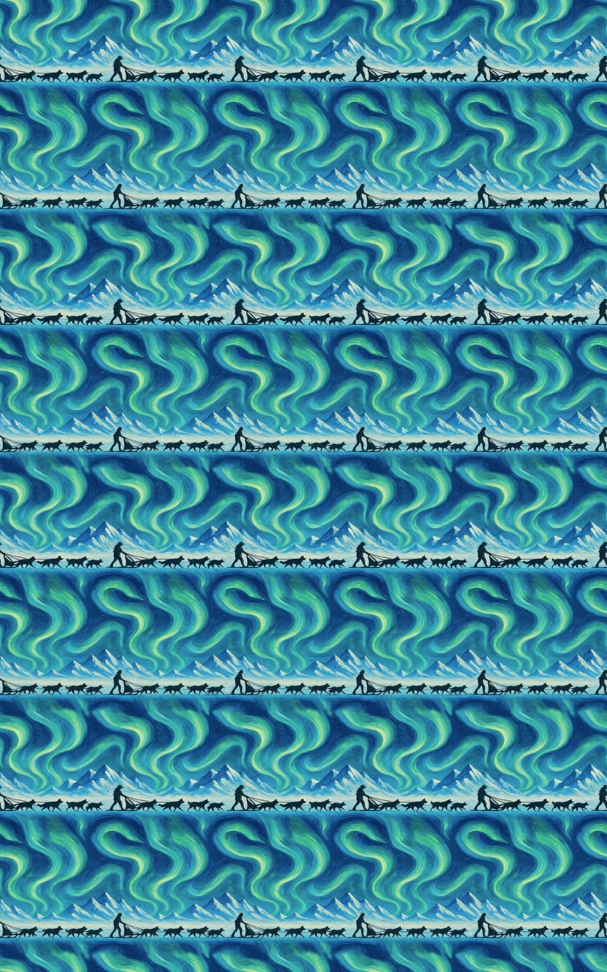 Alaskan Aurora Trail - London Penny Gift Wrap