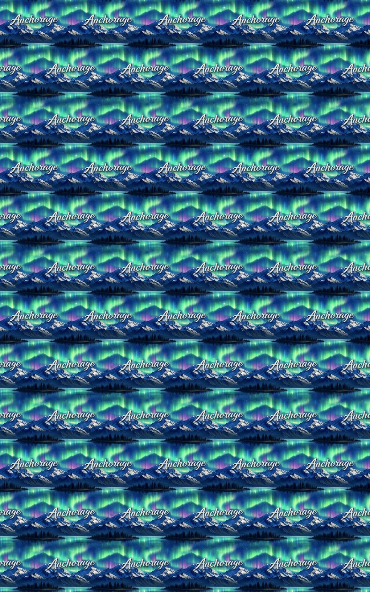 Anchorage Northern Lights - London Penny Gift Wrap