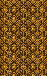Antique Gold Damask Crest - London Penny Gift Wrap