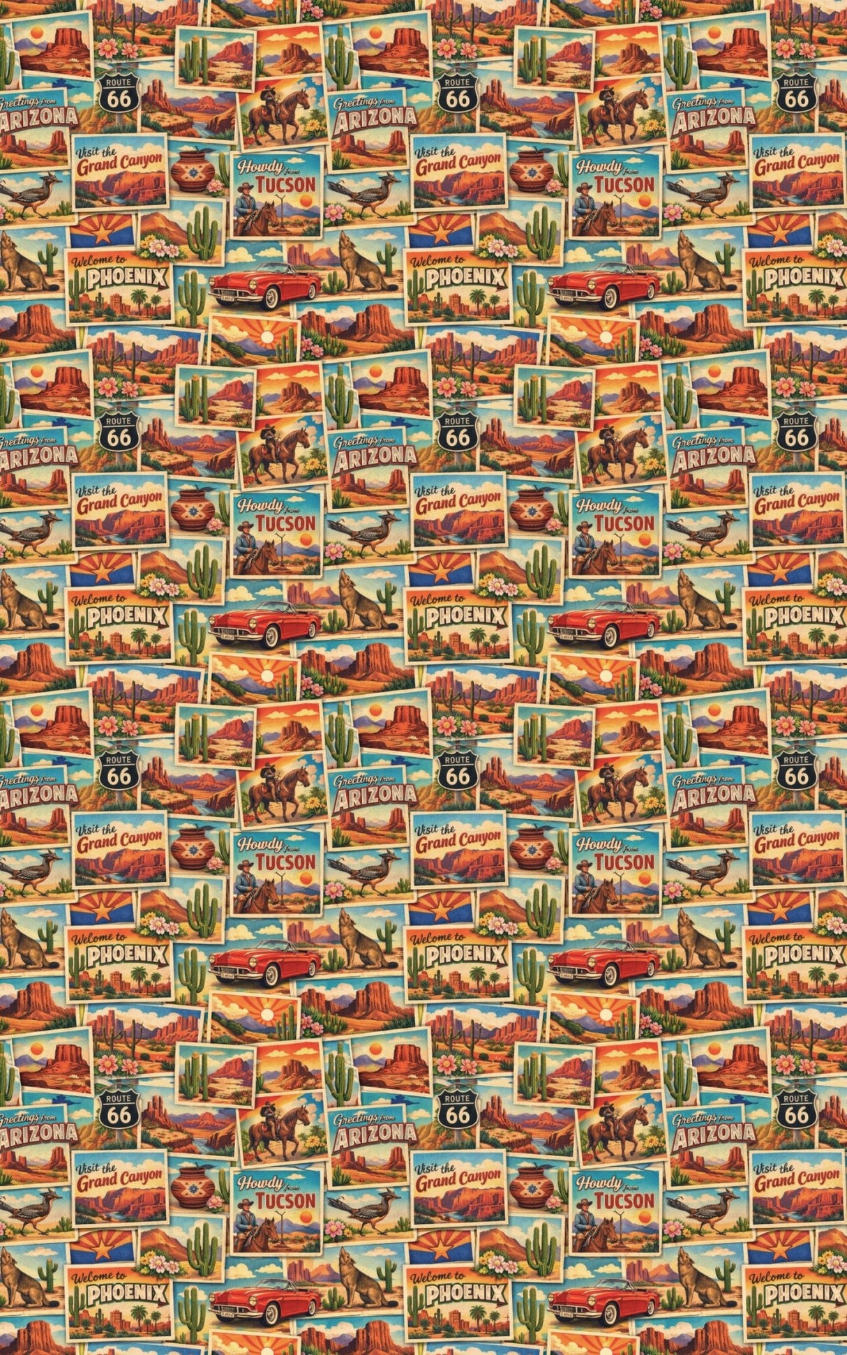 Arizona Postcard Memories - London Penny Gift Wrap