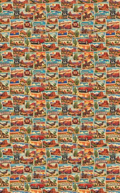 Arizona Postcard Memories - London Penny Gift Wrap