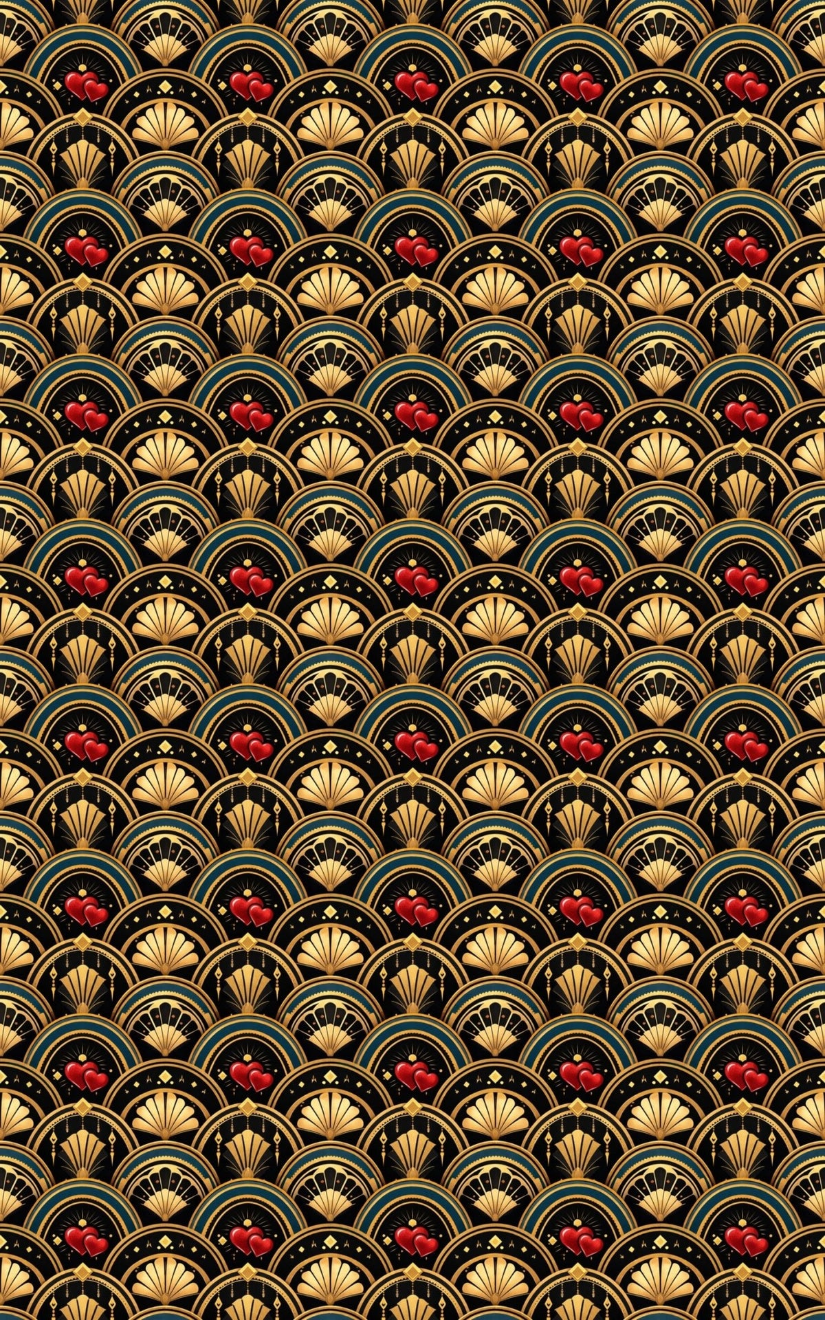 Art Deco Amour - London Penny Gift Wrap