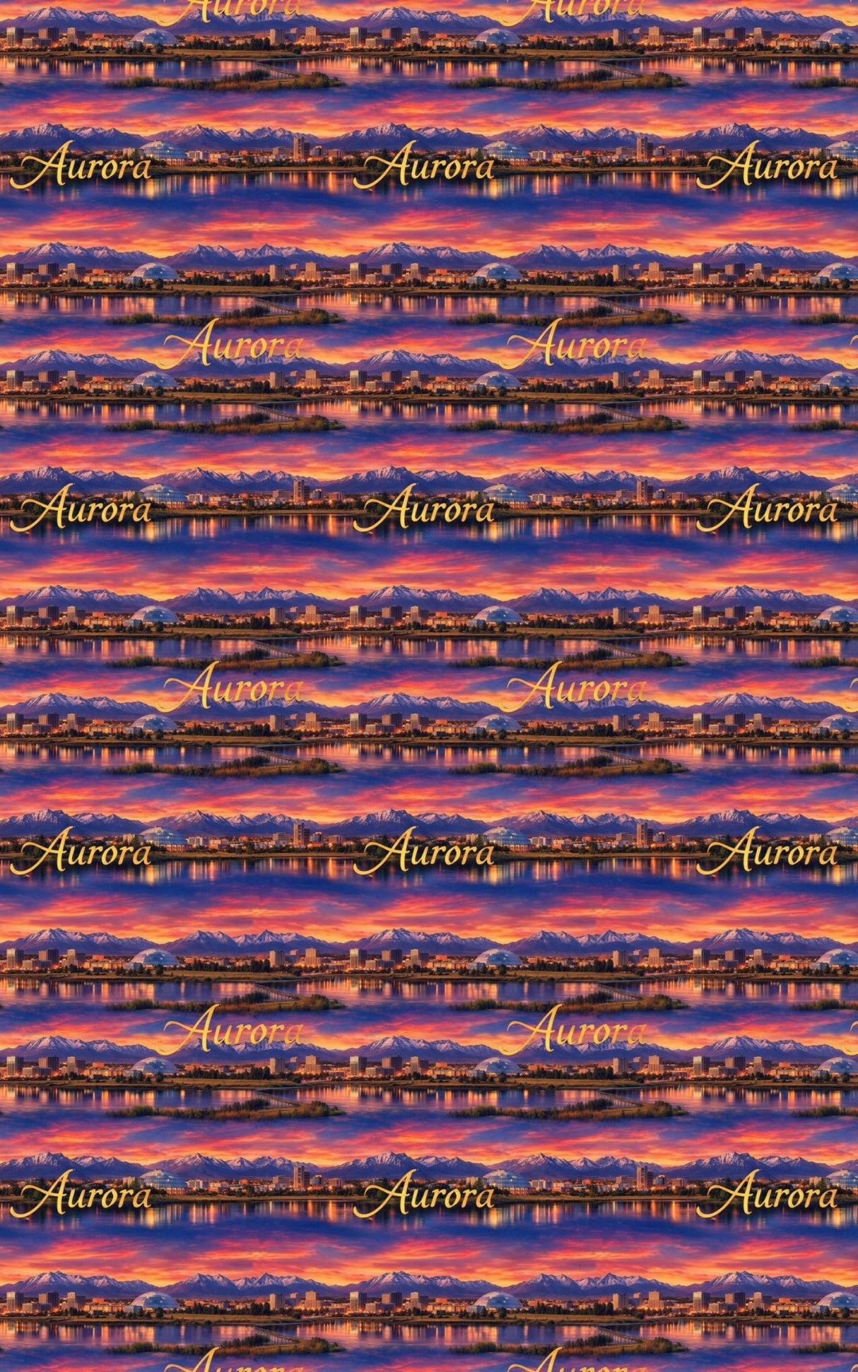 Aurora Twilight Retro - London Penny Gift Wrap