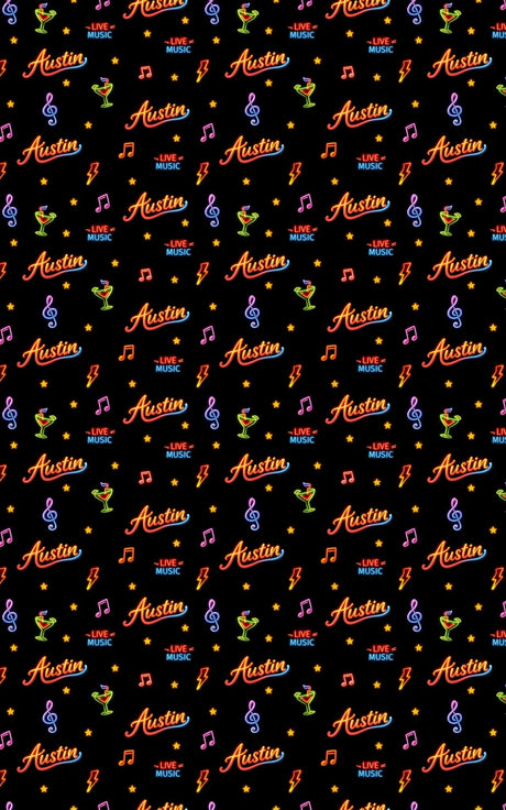 Austin Live Music Legends - London Penny Gift Wrap