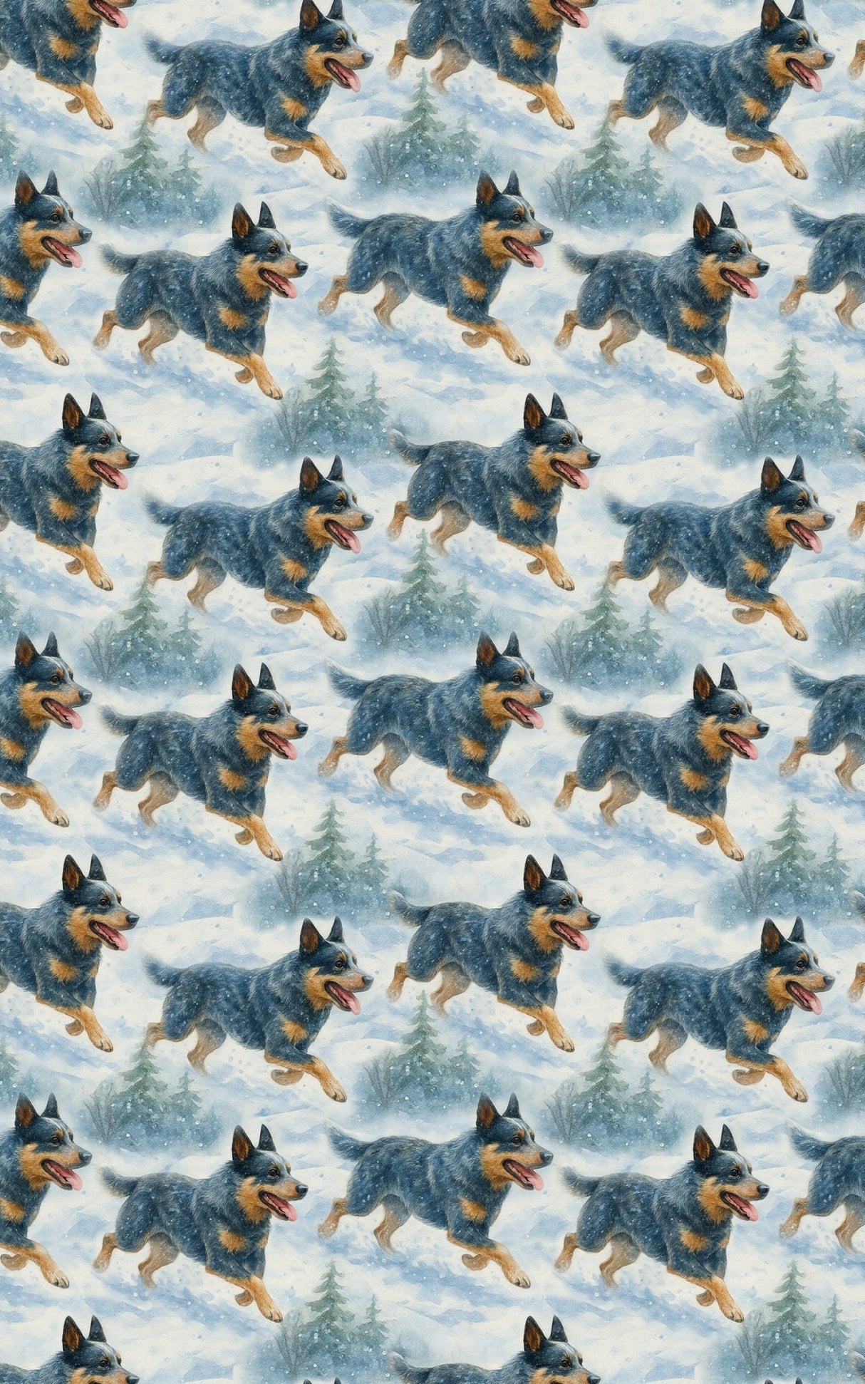 Holly Trails and Loyal Tails - London Penny Gift Wrap