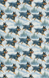 Holly Trails and Loyal Tails - London Penny Gift Wrap