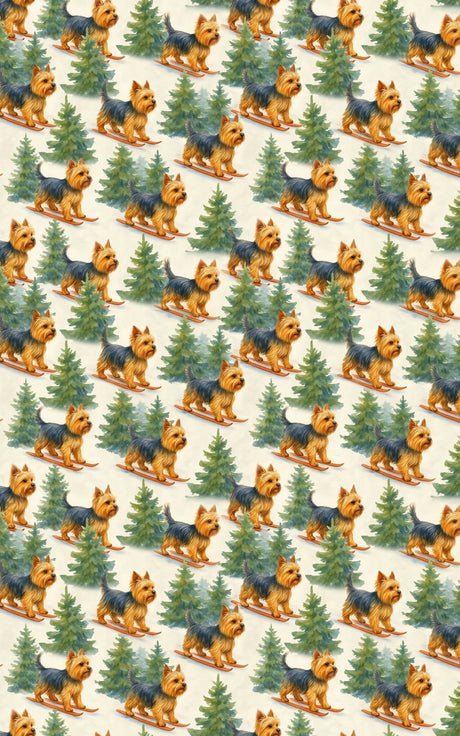 Terrier Downhill Dash - London Penny Gift Wrap