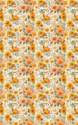 Autumn Chrysanthemum Bloom - London Penny Gift Wrap