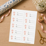 Baby Bear Balloon Wishes Gift Tag Sticker Sheet