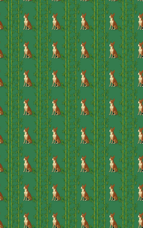 Basenji Bamboo - London Penny Gift Wrap
