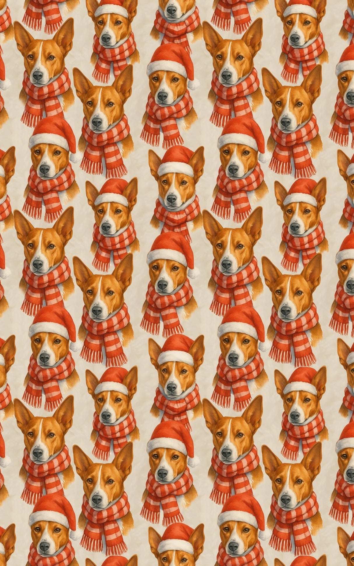 Crimson Tails & Cheer - London Penny Gift Wrap