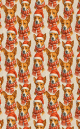 Crimson Tails & Cheer - London Penny Gift Wrap