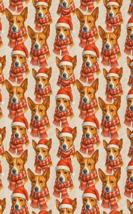 Crimson Tails & Cheer - London Penny Gift Wrap
