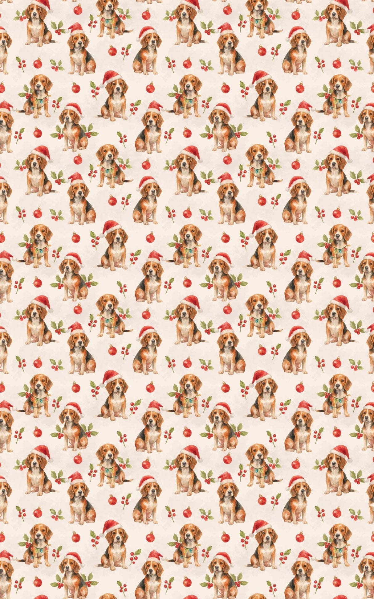 Beagle Holiday Cheer - London Penny Gift Wrap