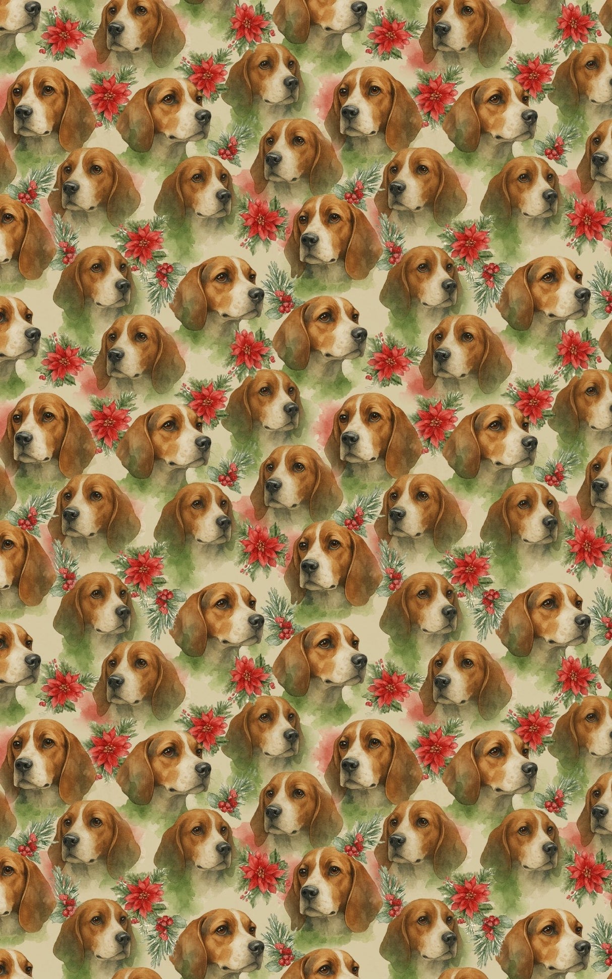 Hound in Holly - London Penny Gift Wrap
