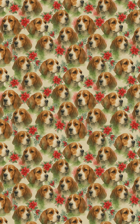 Hound in Holly - London Penny Gift Wrap