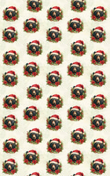 Festive Bear Wreaths - London Penny Gift Wrap