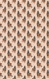 Belgian Shepherd Blossoms - London Penny Gift Wrap
