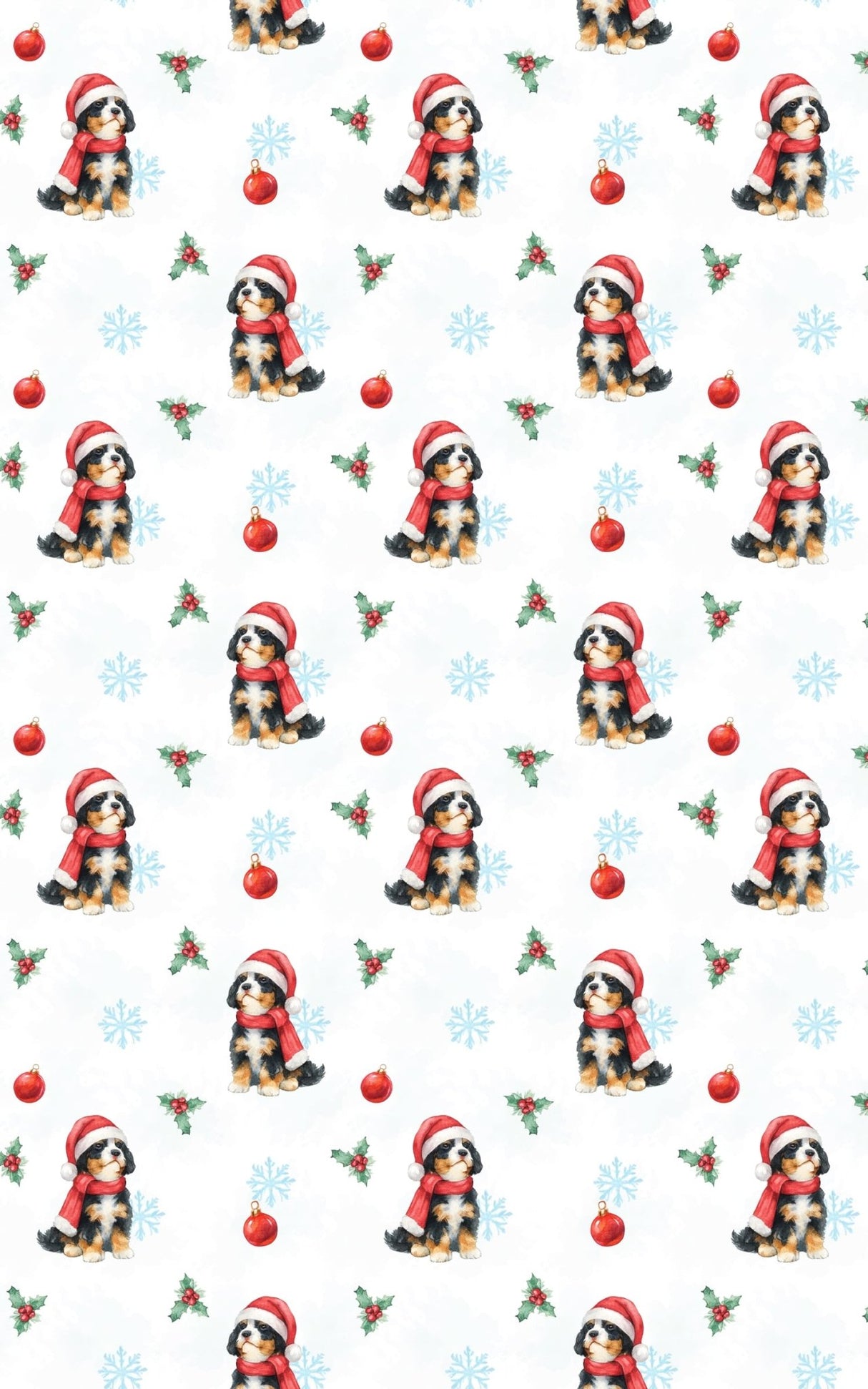 Bernedoodle Christmas - London Penny Gift Wrap
