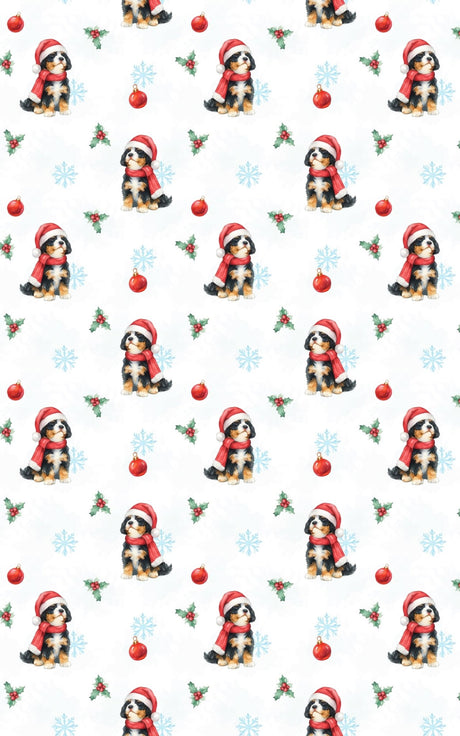 Bernedoodle Christmas - London Penny Gift Wrap