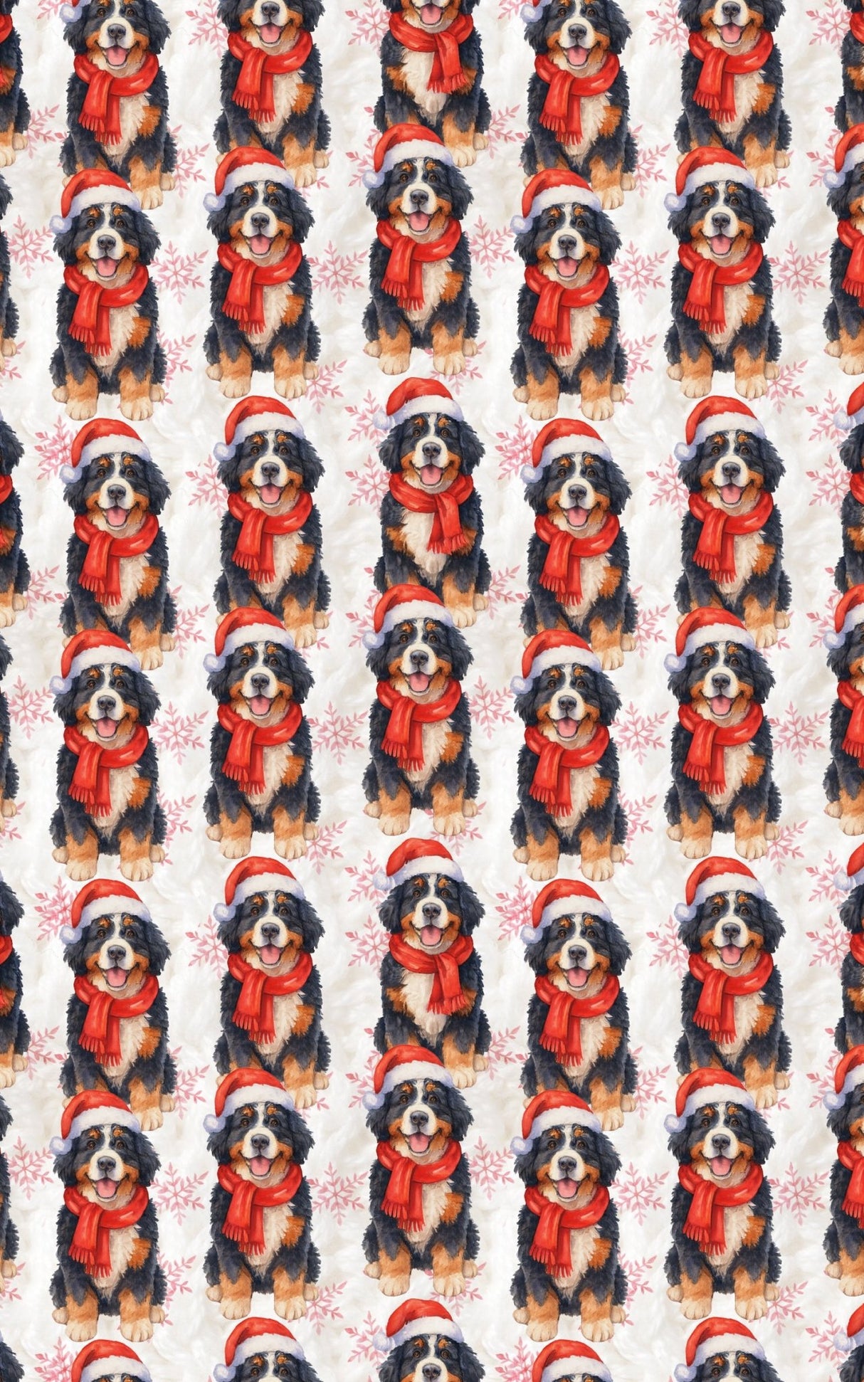 Snowy Santa Pup - London Penny Gift Wrap