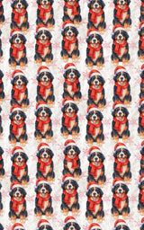 Snowy Santa Pup - London Penny Gift Wrap