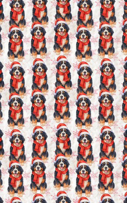 Snowy Santa Pup