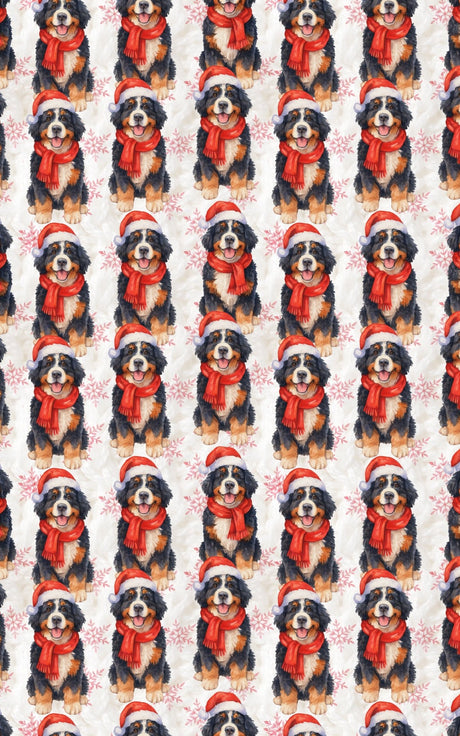 Snowy Santa Pup - London Penny Gift Wrap