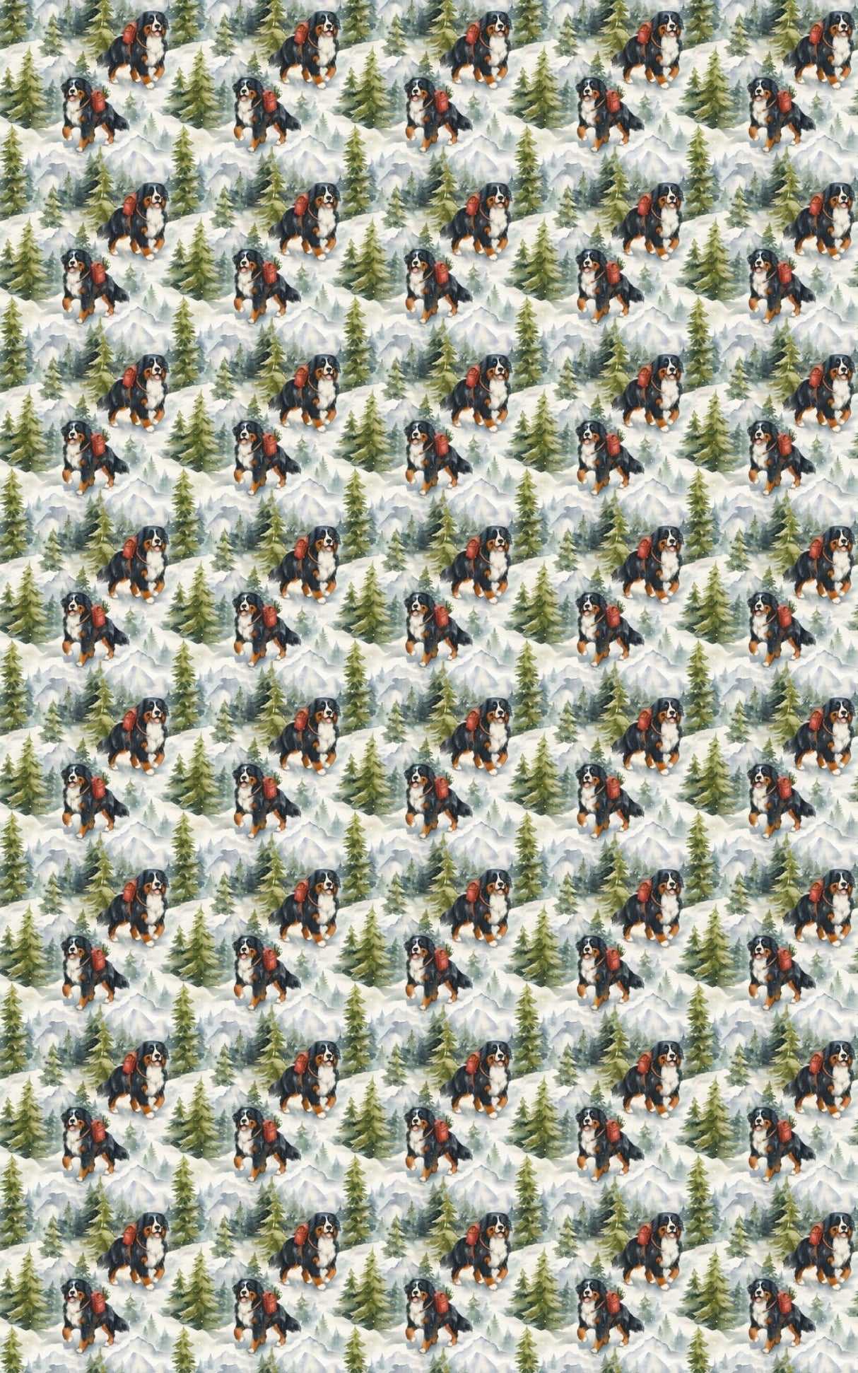 Bernese Alpine - London Penny Gift Wrap