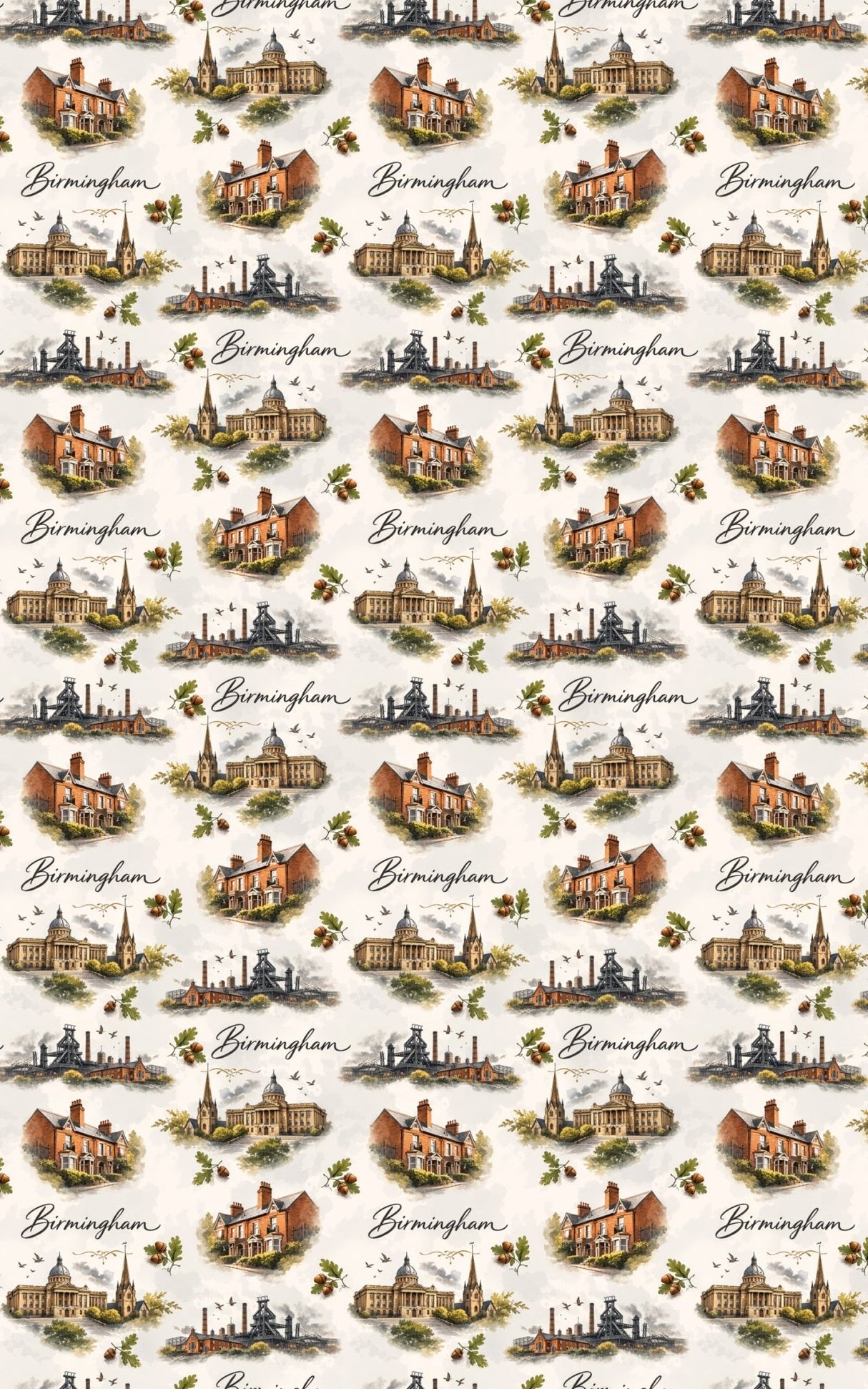Birmingham Iron & Oak - London Penny Gift Wrap