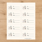 Birthday Waddle Soft Gift Tag Sticker Sheet