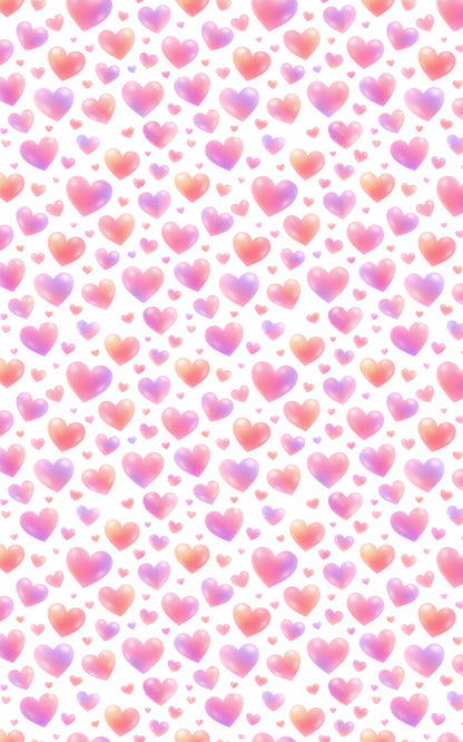 Blush Ombre Hearts