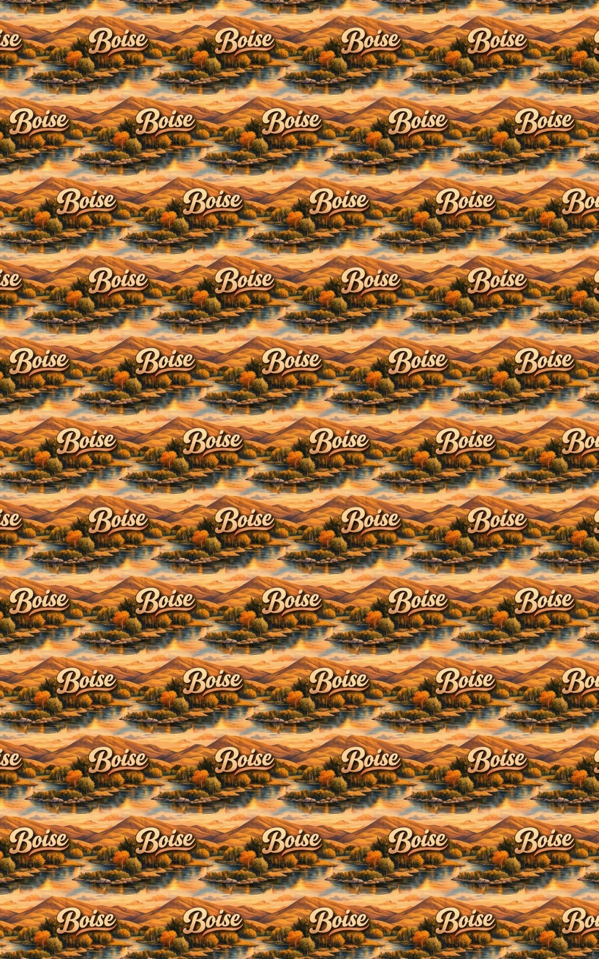 Boise Foothills Gold - London Penny Gift Wrap