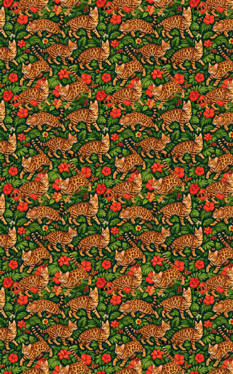 Bold Bengal Spots - London Penny Gift Wrap