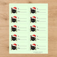 Bombay Santa Paws Gift Tag Sticker Sheet - London Penny Gift Wrap