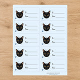 Bombay Pawprint Wishes Gift Tag Sticker Sheet