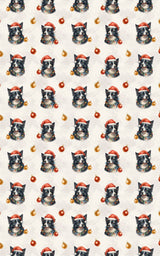 Jolly Collie Christmas - London Penny Gift Wrap