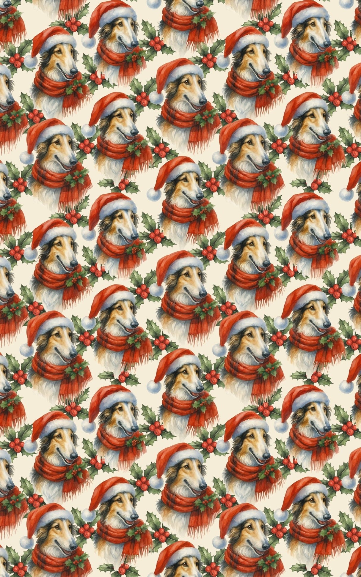 Holly Crowned Elegance - London Penny Gift Wrap