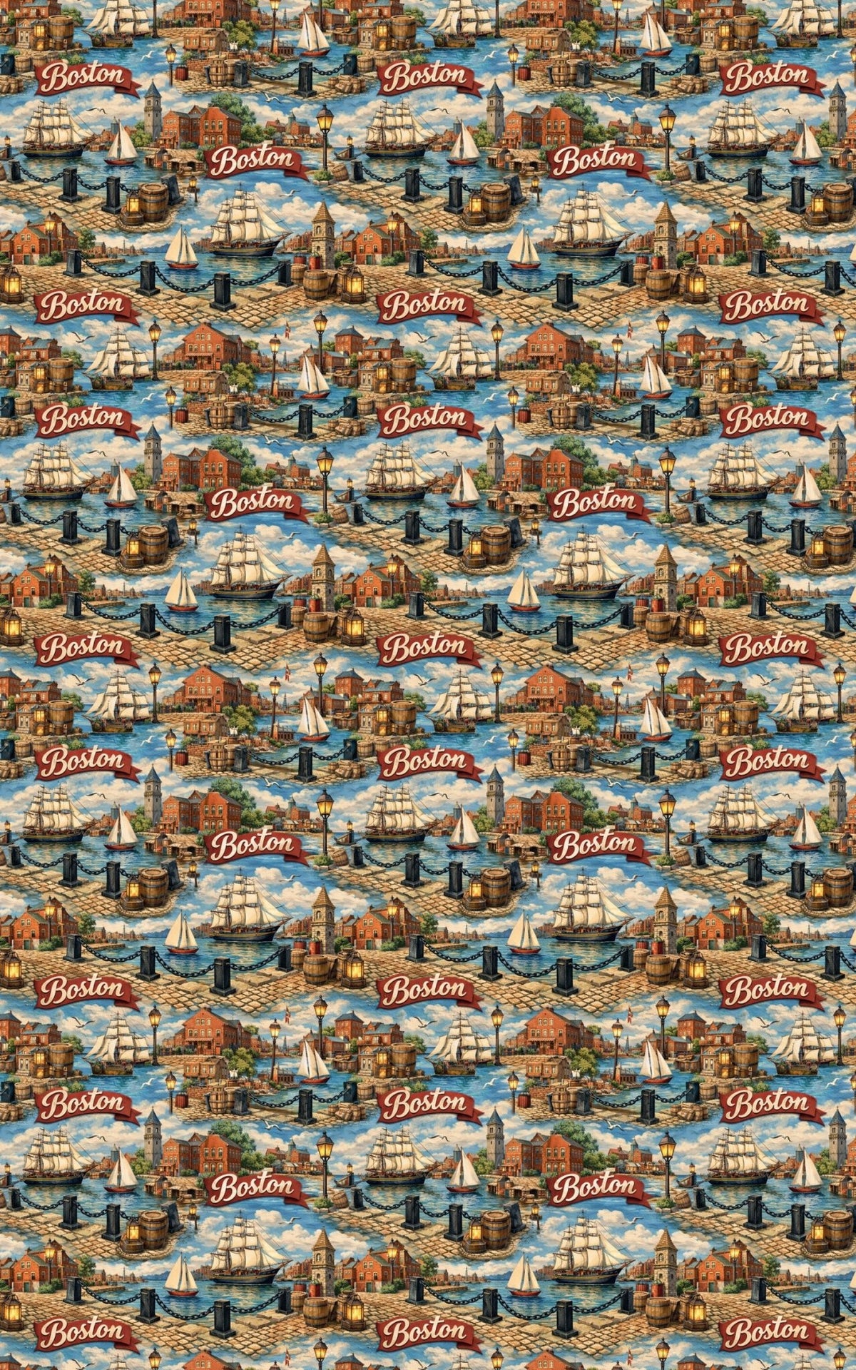 Boston Harbor Heritage - London Penny Gift Wrap
