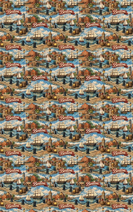 Boston Harbor Heritage - London Penny Gift Wrap