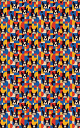 Boston Terrier Bauhaus - London Penny Gift Wrap
