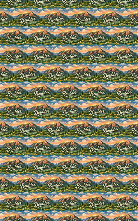 Boulder Flatirons Gold - London Penny Gift Wrap