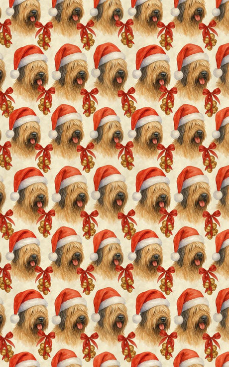 Tidings Beneath Tasseled Curls - London Penny Gift Wrap