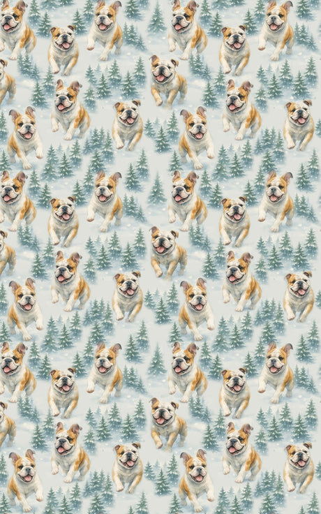 Winter Woof Trail - London Penny Gift Wrap