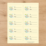 Bundle of Purrs Gift Tag Sticker Sheet