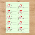 Burmilla Santa Paws Gift Tag Sticker Sheet - London Penny Gift Wrap